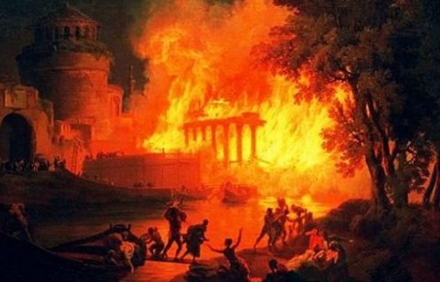 O grande incêndio de Roma foi mesmo culpa do Nero? | Roma Pra Você